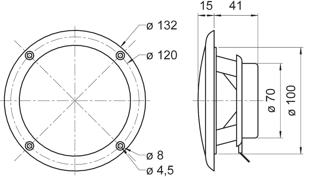 רמקול מוגן מים VISATON FR 10 WP